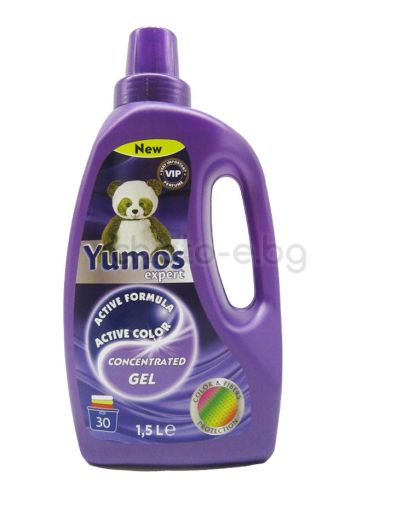 Течен перилен препарат Yumos Active Color 1,5 л., 30 пранета