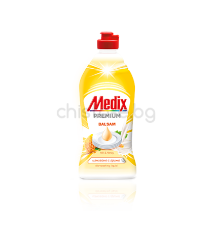 Препарат за съдове Medix Premium Balsam Milk & Honey, 415 мл.