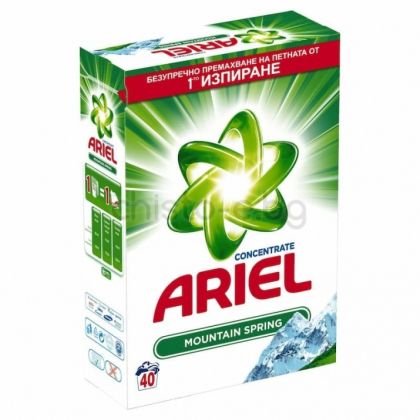 Прах за пране Ariel Mountain Spring, 2.6кг., 40 пранета