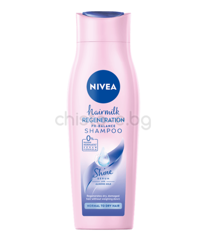 Nivea шампоан за блясък Hairmilk Natural Shine, 250 мл.