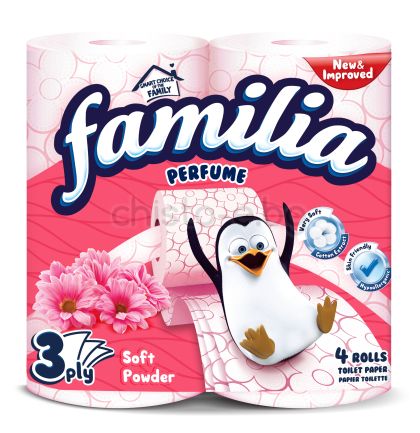 Тоалетна харфия Familia Soft Powder, 4-ка