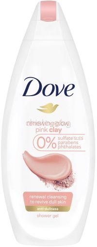 Душ гел Dove Renewing Glow, Pink Clay, 250 мл.