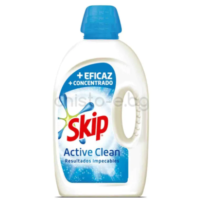 Течен перилен препарат Skip Active Clean, 2,7 л., 60 пранета