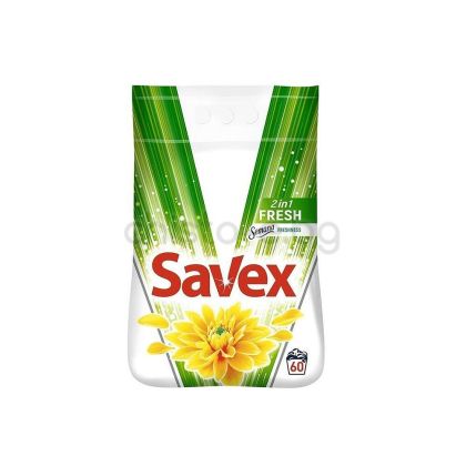 Прах за пране Savex 2 in 1 Fresh, 6 кг., 60 пранета