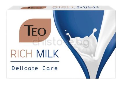 Teo Milk Rich Delicate Care омекотяващ сапун, 90 гр.