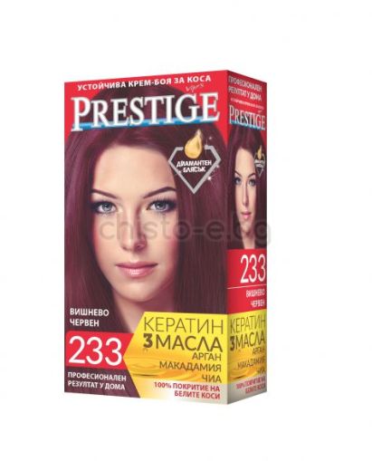 Боя за коса Prestige № 233 вишнево червен