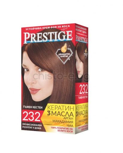 Боя за коса Prestige № 232 тъмен кестен