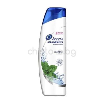 Head & Shoulders Menthol Освежаващ шампоан против пърхот с ментол, 300 мл.