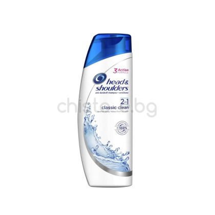 Head & Shoulders 2 in 1 Classic Clean шампоан с балсам против пърхот, 360 мл.