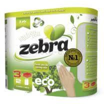 Кухненска ролка Zebra Green Eco, 2 бр.