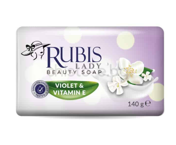 Тоалетен сапун Rubis Violet & Vitamin E, 140 гр.