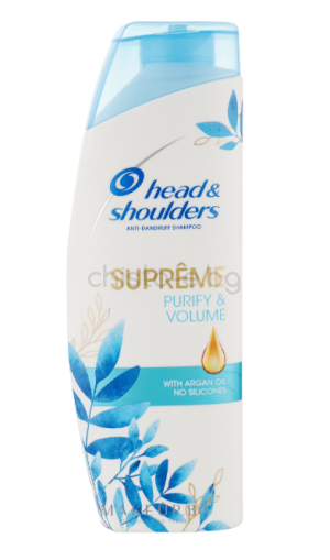 Head & Shoulders Supreme Purify & Volume Shampoo шампоан за обем с арганово масло, 300 мл.