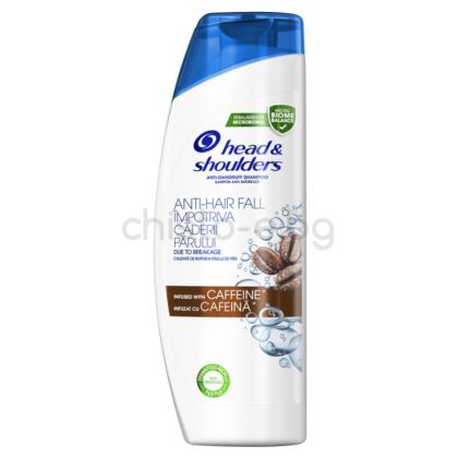 Head & Shoulders Caffeine шампоан с кофеин против пърхот и косопад, 360 мл.