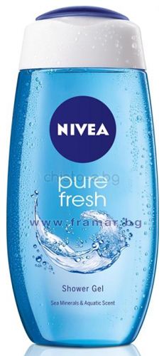 Душ гел Nivea pure Fresh, 250 мл.