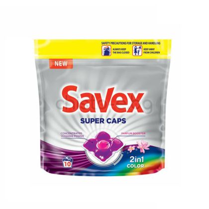 Капсули за пране Savex 2 in 1 Color, 10 бр.