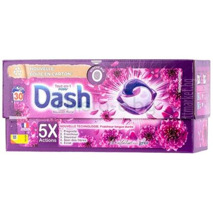 Капсули за пране Dash All in 1 Bouqet floral Color, 30 бр.