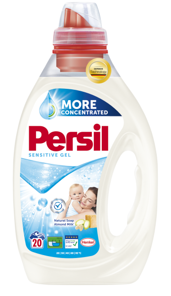 Течен перилен препарат Persil Sensitive Gel 1 л., 20 пранета