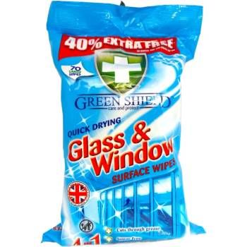 Green Shield мокри кърпи за стъкла Glass & Window, 70 бр. 