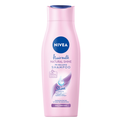 Nivea шампоан за блясък Hairmilk Natural Shine, 400 мл.