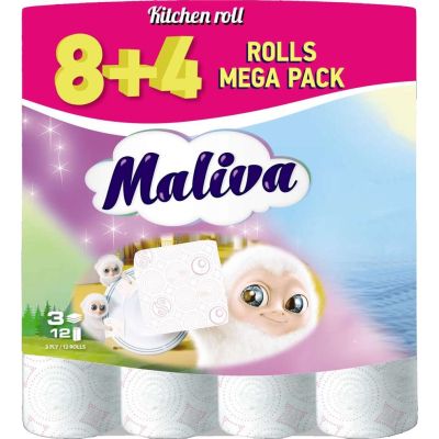 Кухненска ролка Maliva XXL, 8+4 рула