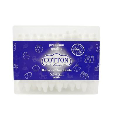 Cotton Line бебешки клечки за уши, 60 бр.