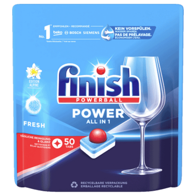 Таблетки за съдомиялна Finish Power All in 1, 50 бр.