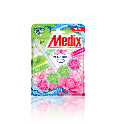 MEDIX WC PERFUME DUET Apple Blossom & Pink Gardenia, 55 гр.