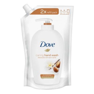 Dove течен сапун с масло от ший и ванилия, пълнител, 500 мл.