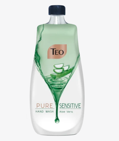 Тео течен сапун пълнител Rich Milk Sensitive Aloe Vera, 800 мл.