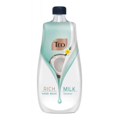 Тео течен сапун пълнител Rich Milk Coconut, 800 мл.