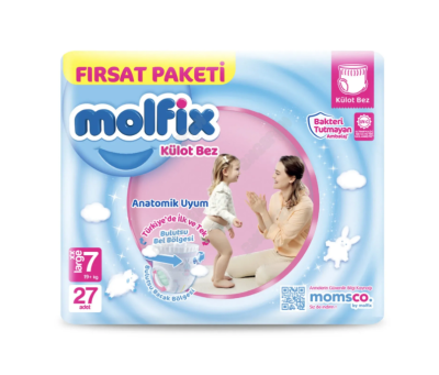 Molfix Pants бебешки гащи 7, 19+, 27 бр. 