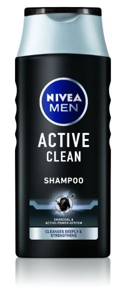 Nivea Men Active Clean шампоан за мъже с активен въглен, 250 мл.