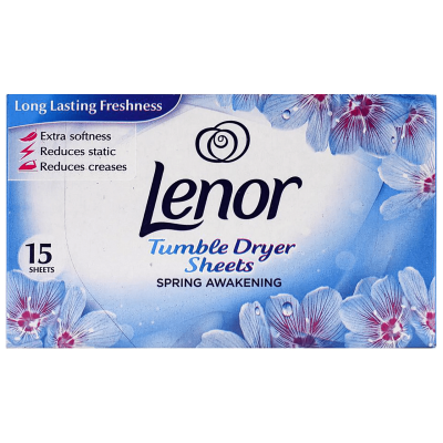 Кърпички за сушилня Lenor Spring Awakening, 15 бр.