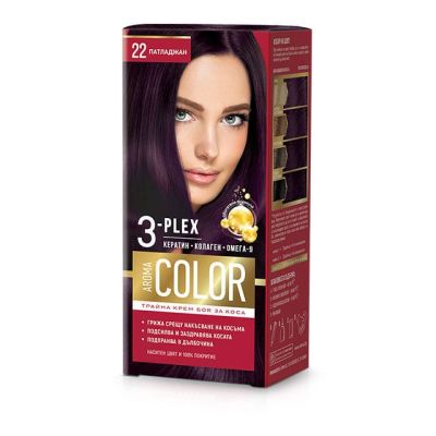 Боя за коса Aroma Color 3-PLEX №22 патладжан