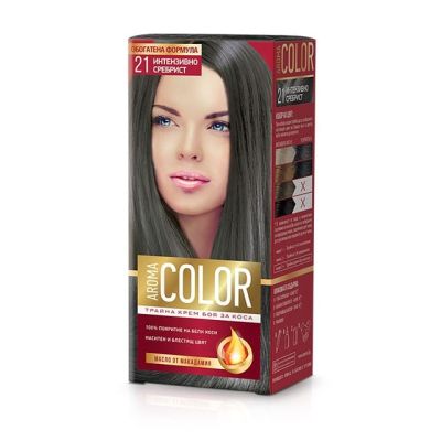 Боя за коса Aroma Color 3-PLEX №21 интензивно сребрист