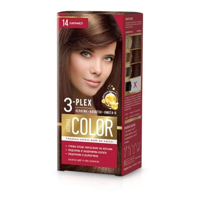 Боя за коса Aroma Color 3-PLEX №14 карамел