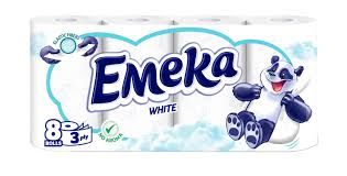 Тоалетна хартия Емека White, 8 бр.