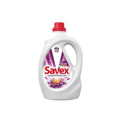 Течен перилен препарат Savex 2 in 1 Color, 2.2 л., 40 пранета