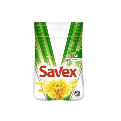 Прах за пране Savex 2 in 1 Fresh, 6 кг., 60 пранета