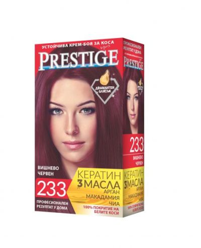 Боя за коса Prestige № 233 вишнево червен