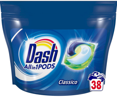 Капсули за пране Dash All in 1 Pods Classic, 38 бр.