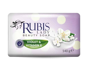 Тоалетен сапун Rubis Violet & Vitamin E, 140 гр.