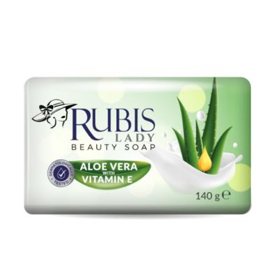 Тоалетен сапун Rubis Aloe Vera, & Vitamin E, 140 гр.