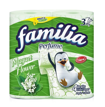 Тоалетна хартия Familiq Muguet Flower, 4 бр.