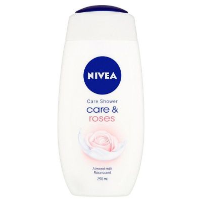 Nivea Care & Roses подхранващ душ гел за тяло с аромат на рози, 250 мл.