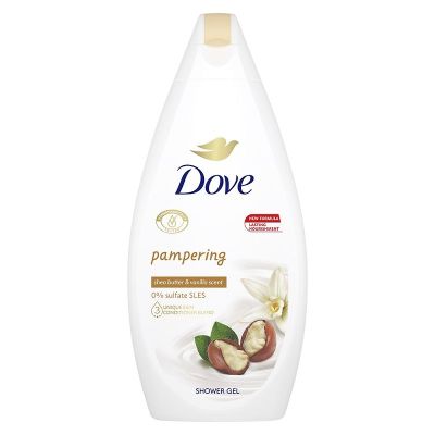 Душ гел Dove Pampering с масло от шеа и ванилия, 250 мл.