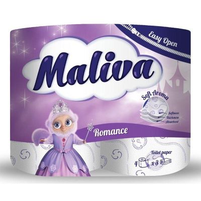 Тоалетна хартия Maliva romance 4 бр.