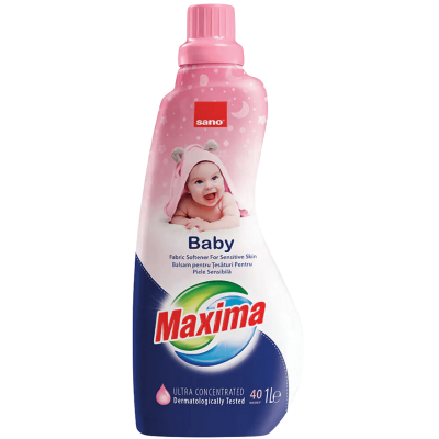 Омекотител Maxima Baby, 1 л., 40 пранета