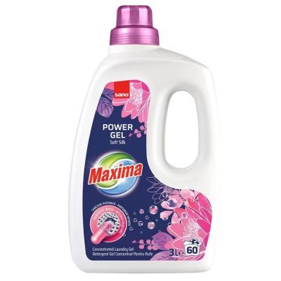 Течен перилен препарат Maxima Soft Silk, 3 л., 60 пранета