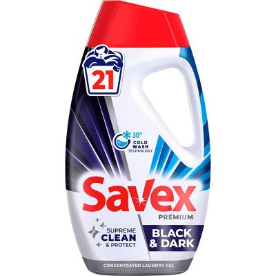 Течен перилен препарат Savex Premium Black & Dark, 0.945 л., 21 пранета